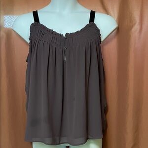 Converse Women's Gathered Neck Camisole - Purple with Black Velvet Straps